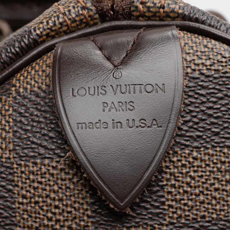 Louis Vuitton Damier Ebene Speedy 30 Satchel (SHF-23071)