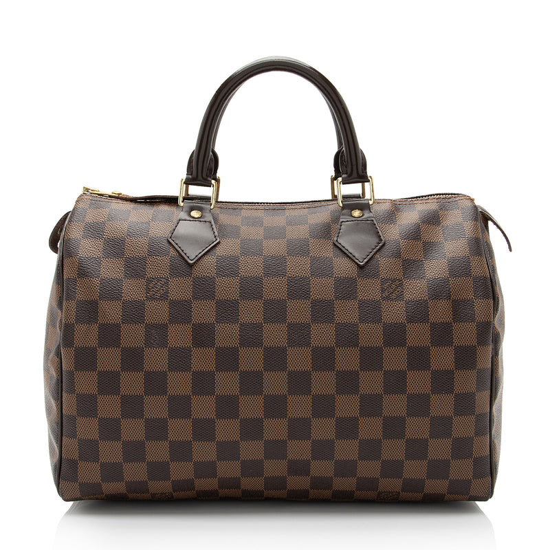 Louis Vuitton Speedy Bandouliere Damier Ebene (Without Accessories) 25  Brown in Coated Canvas with Gold-tone - US