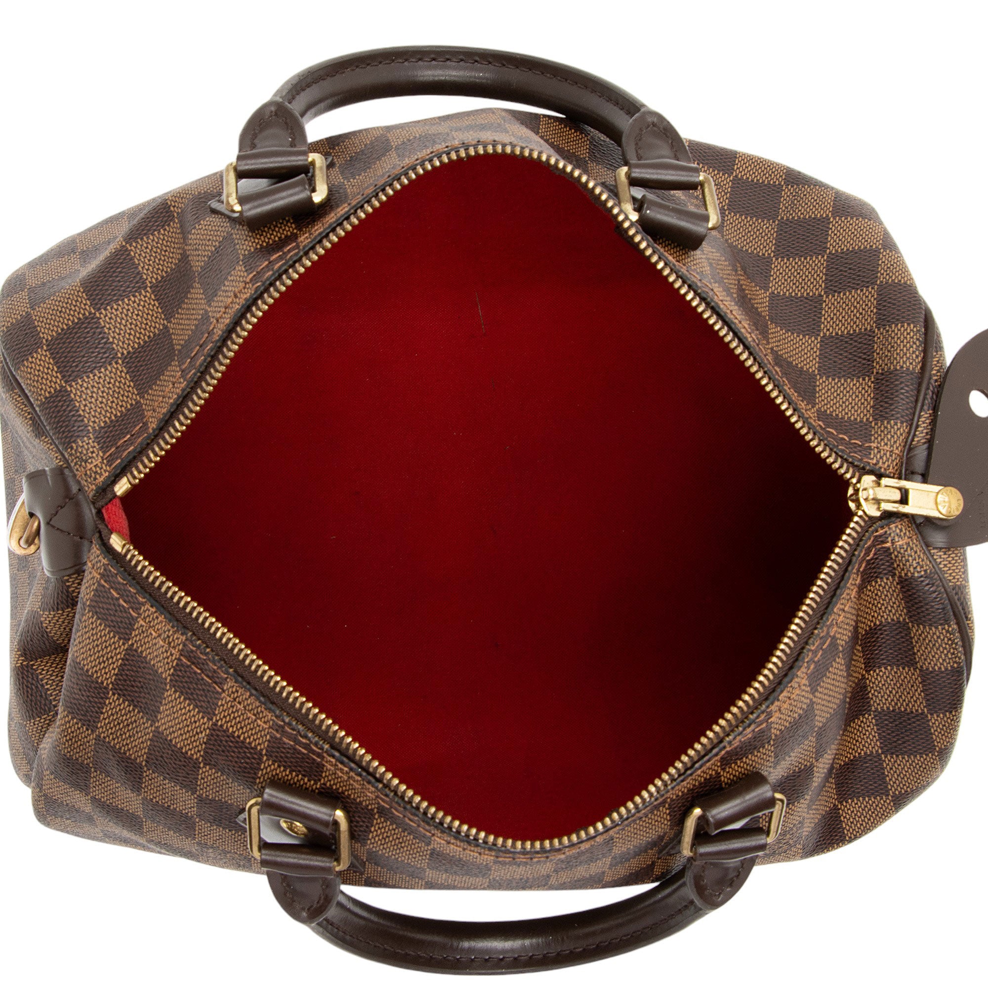 Louis Vuitton Damier Ebene Speedy 30 Satchel (SHF-bTjaCO)