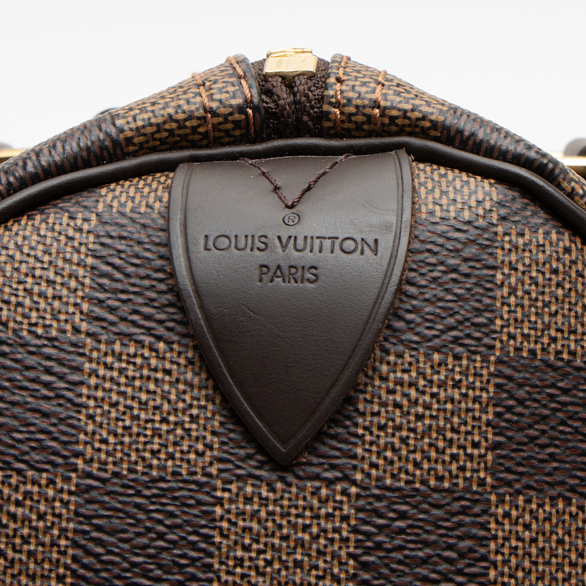 Louis Vuitton Damier Ebene Speedy 30 Satchel (SHF-0Pl8dB)