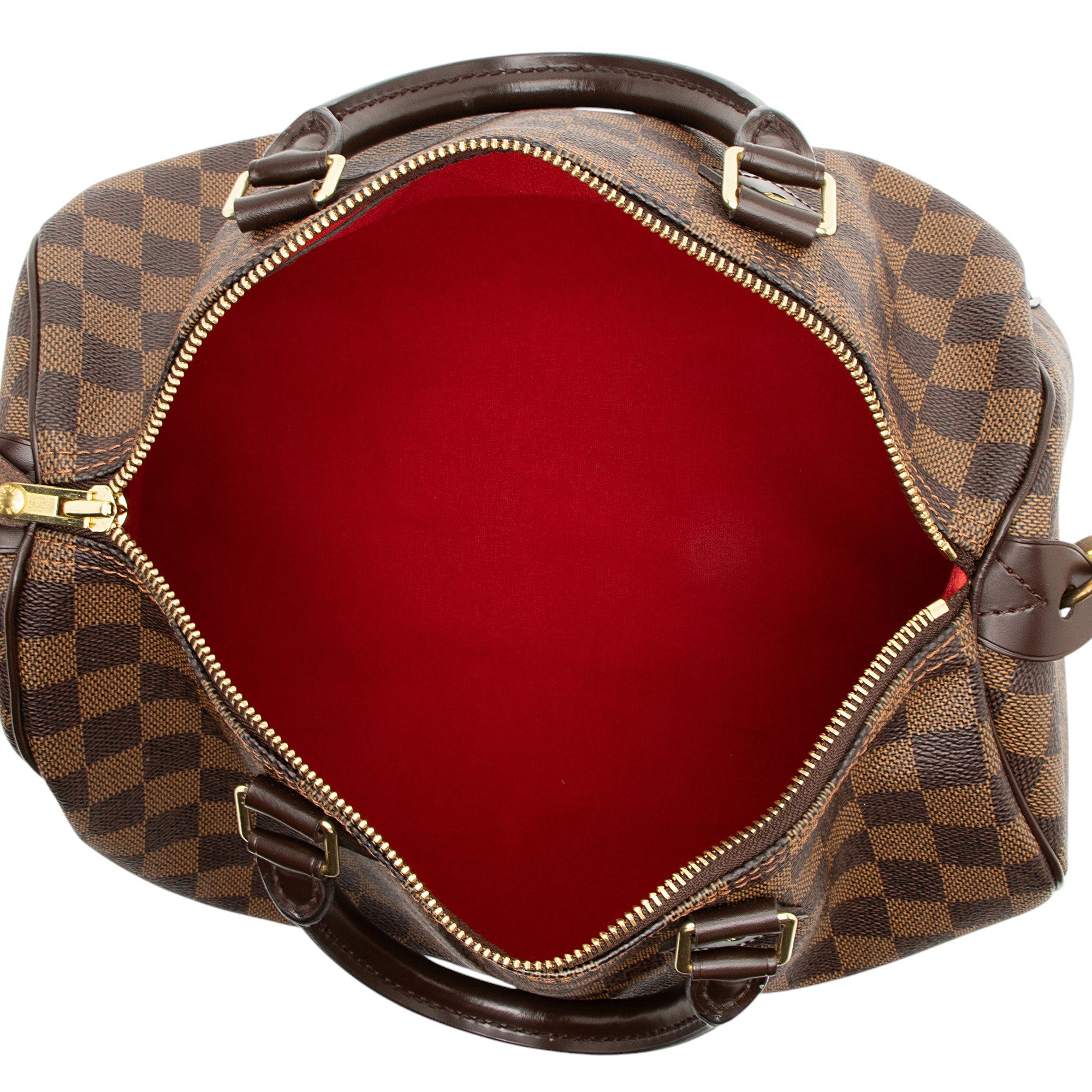 Louis Vuitton Damier Ebene Speedy 30 Satchel