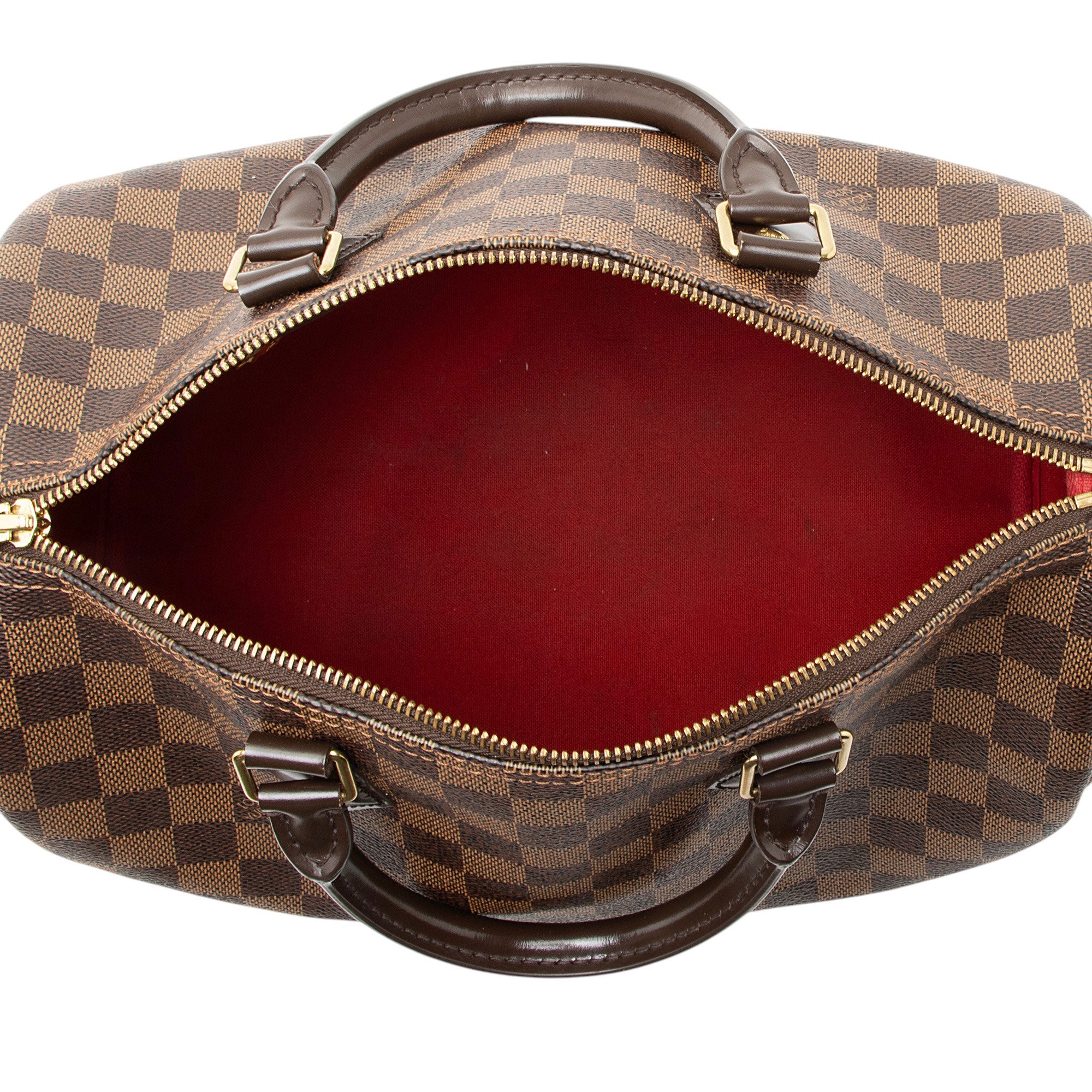 Louis Vuitton Damier Ebene Speedy 30 Satchel