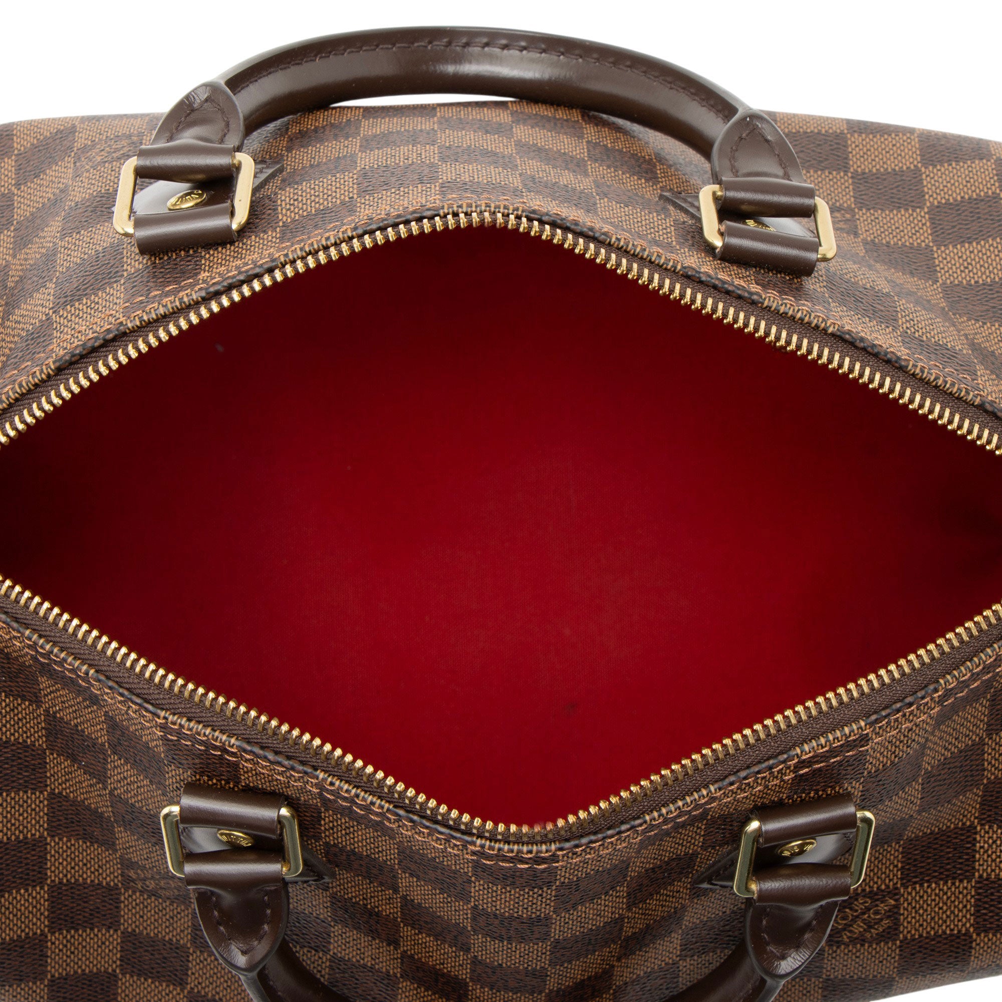 Louis Vuitton Damier Ebene Speedy 30 Satchel