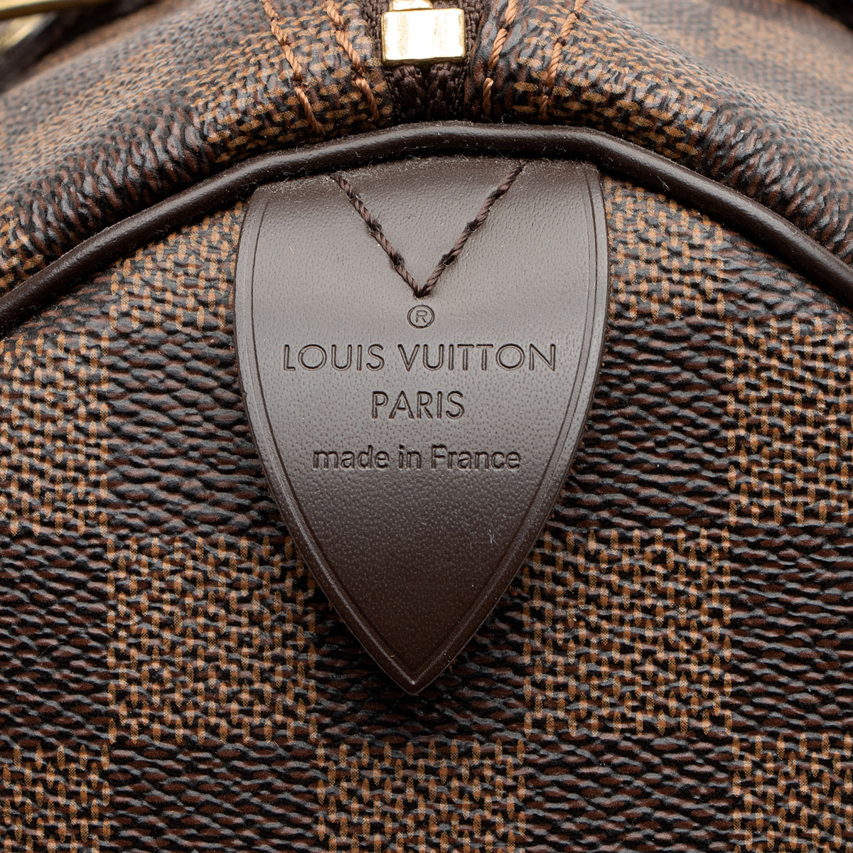 Louis Vuitton Damier Ebene Speedy 30 Satchel