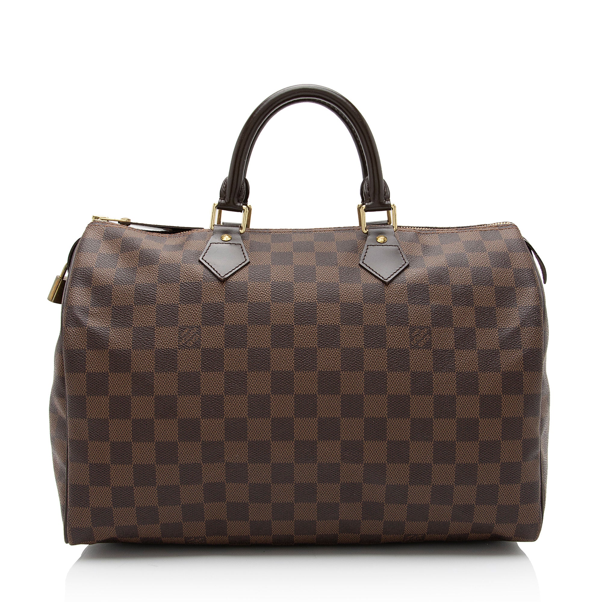 Louis Vuitton Damier Ebene Speedy 35 Satchel (SHF-Gl4EF7)