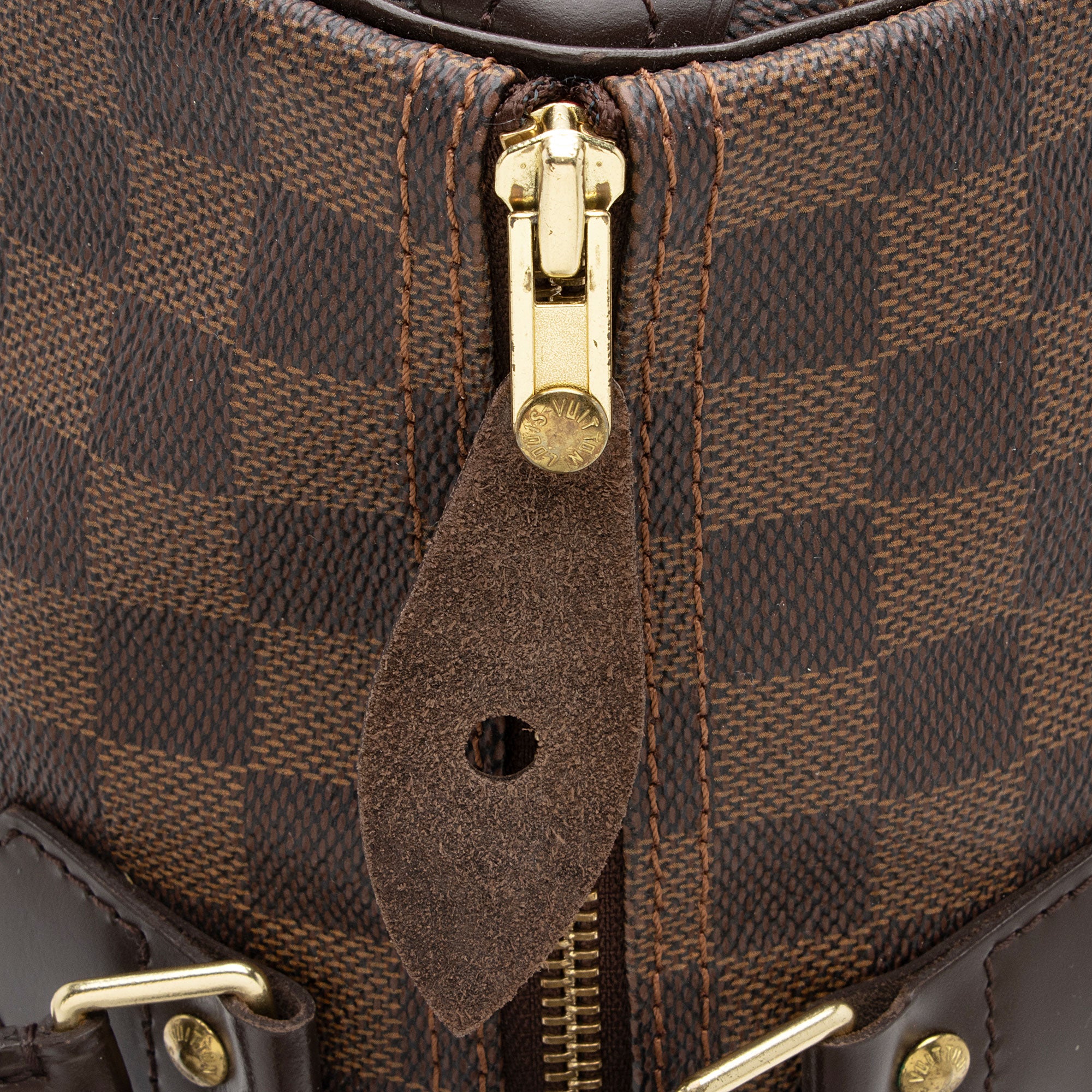 Louis Vuitton Damier Ebene Speedy 35 Satchel (SHF-Gl4EF7)