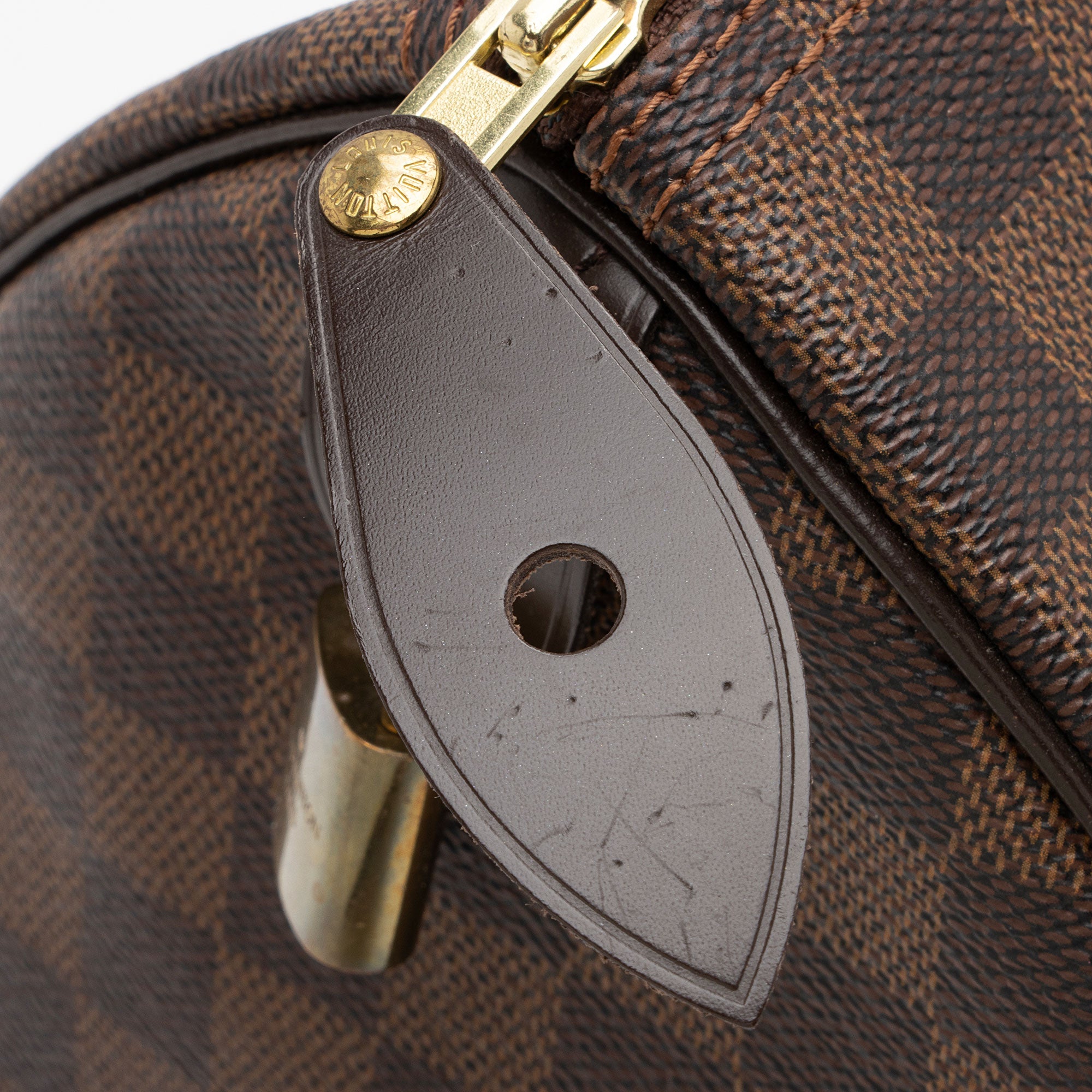 Louis Vuitton Damier Ebene Speedy 35 Satchel (SHF-Gl4EF7)