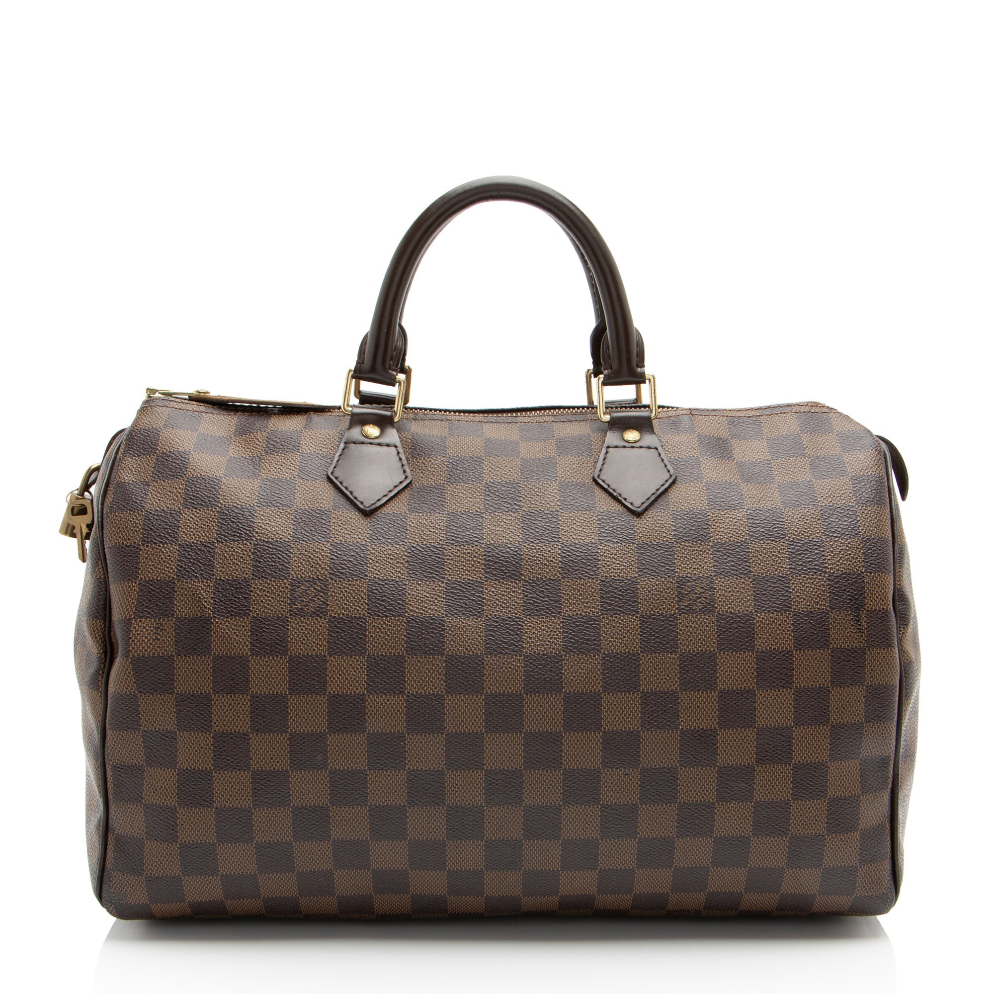 Louis Vuitton Damier Ebene Speedy 35 Satchel (SHF-w0gcrV)