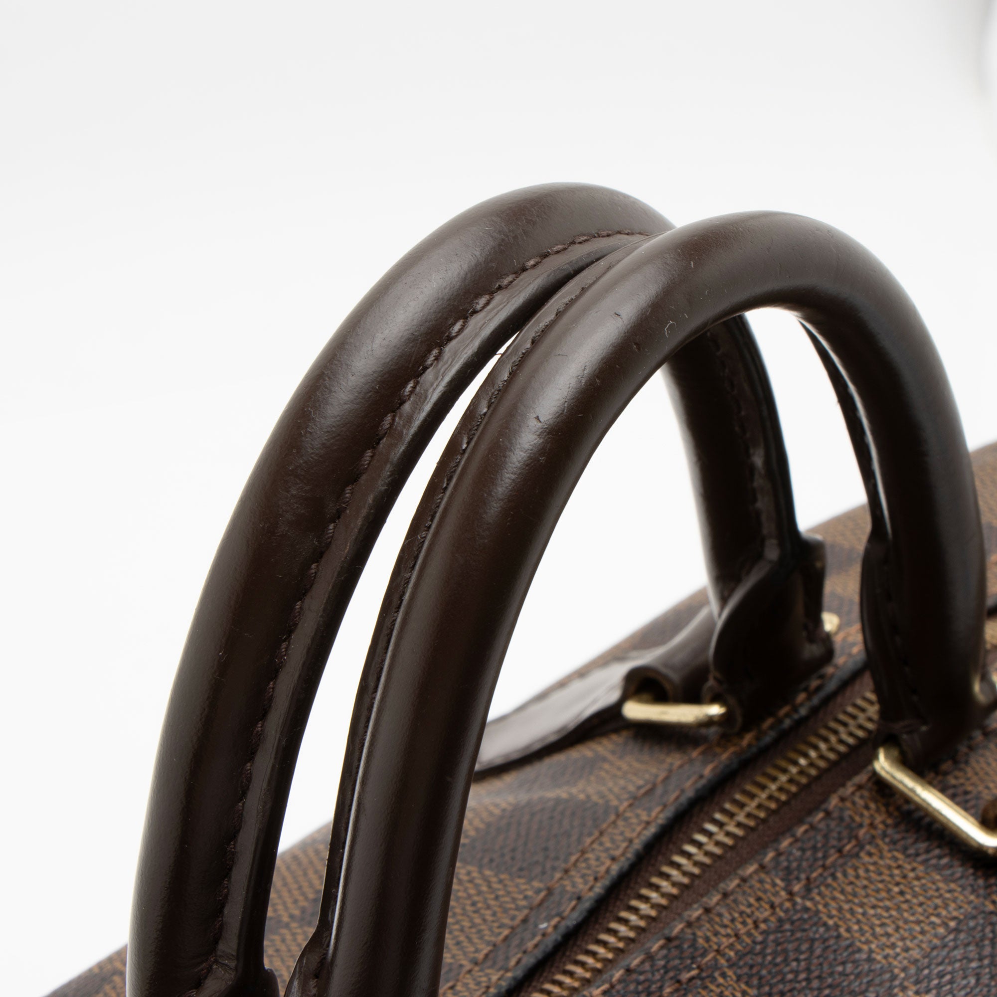Louis Vuitton Damier Ebene Speedy 35 Satchel (SHF-w0gcrV)