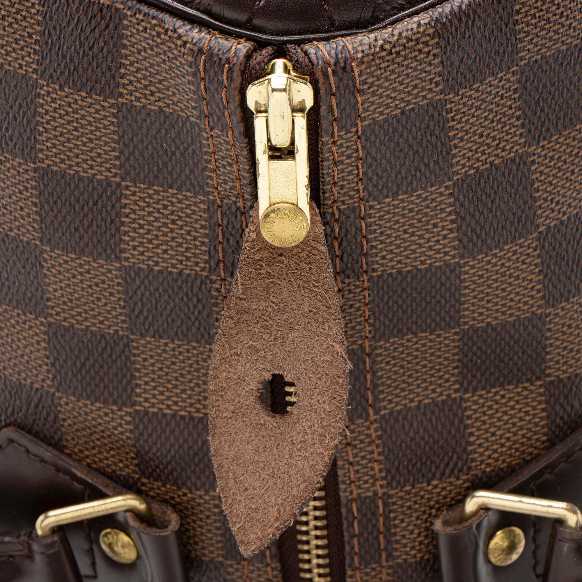 Louis Vuitton Damier Ebene Speedy 35 Satchel