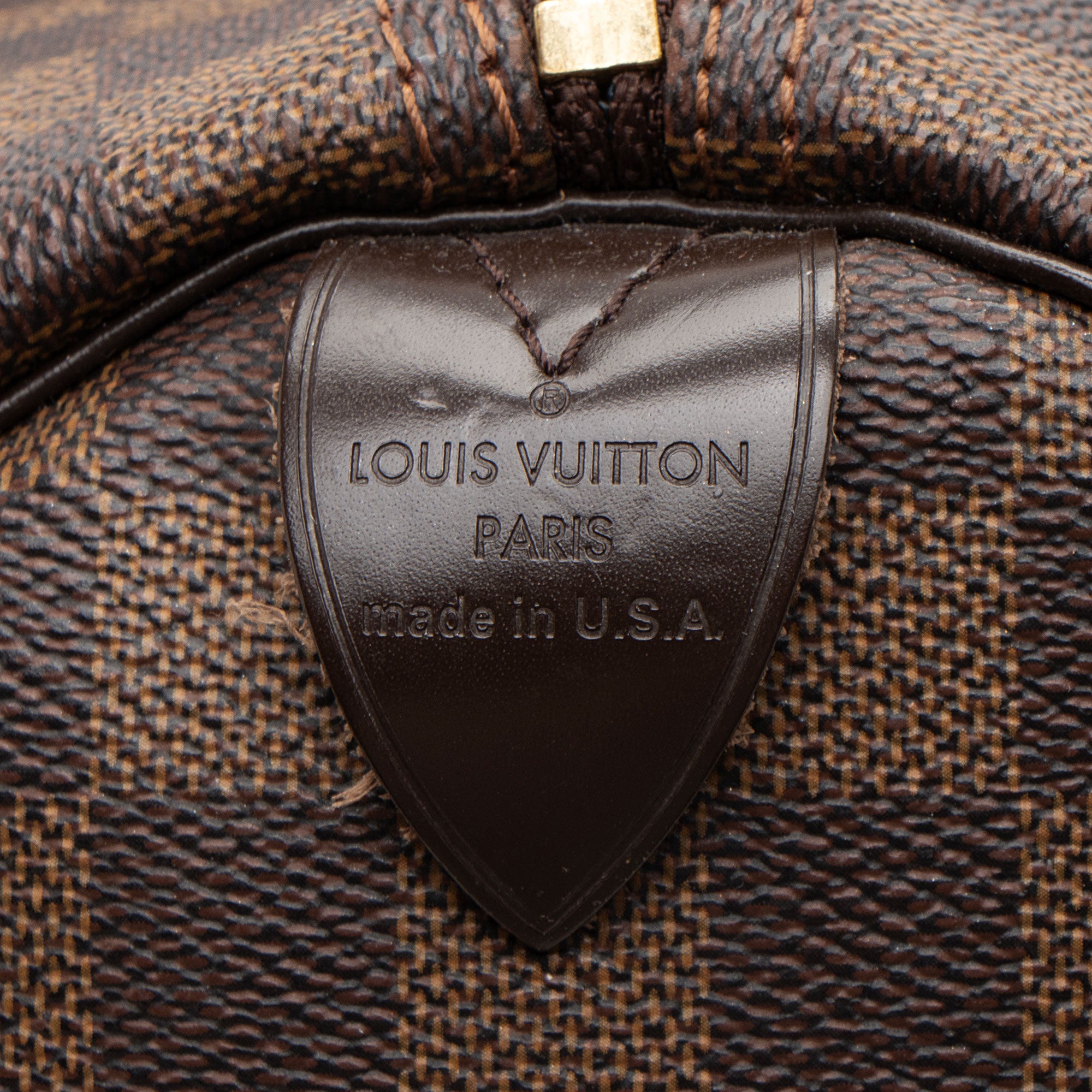 Louis Vuitton Damier Ebene Speedy 35 Satchel