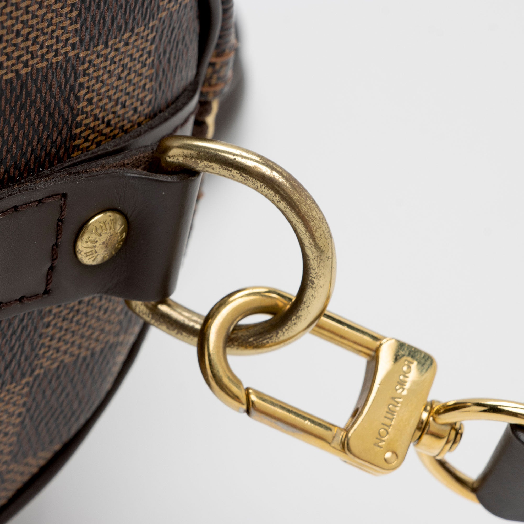 Louis Vuitton Damier Ebene Speedy Bandouliere 25 Satchel (SHF-El704A)