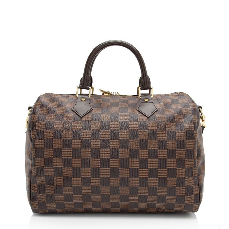 Louis Vuitton Damier Ebene Speedy Bandouliere 30 Satchel (SHF-tRz4ua)