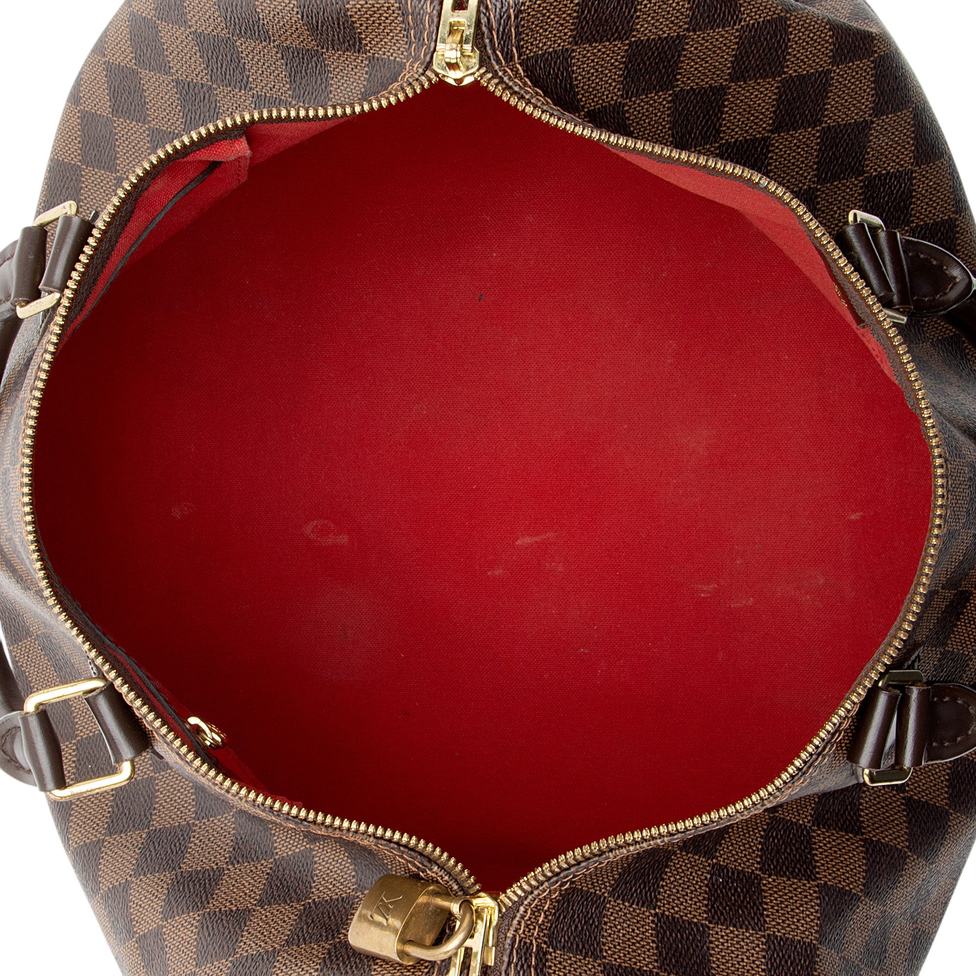 Louis Vuitton Damier Ebene Speedy Bandouliere 35 Satchel (SHF-bZa26R)