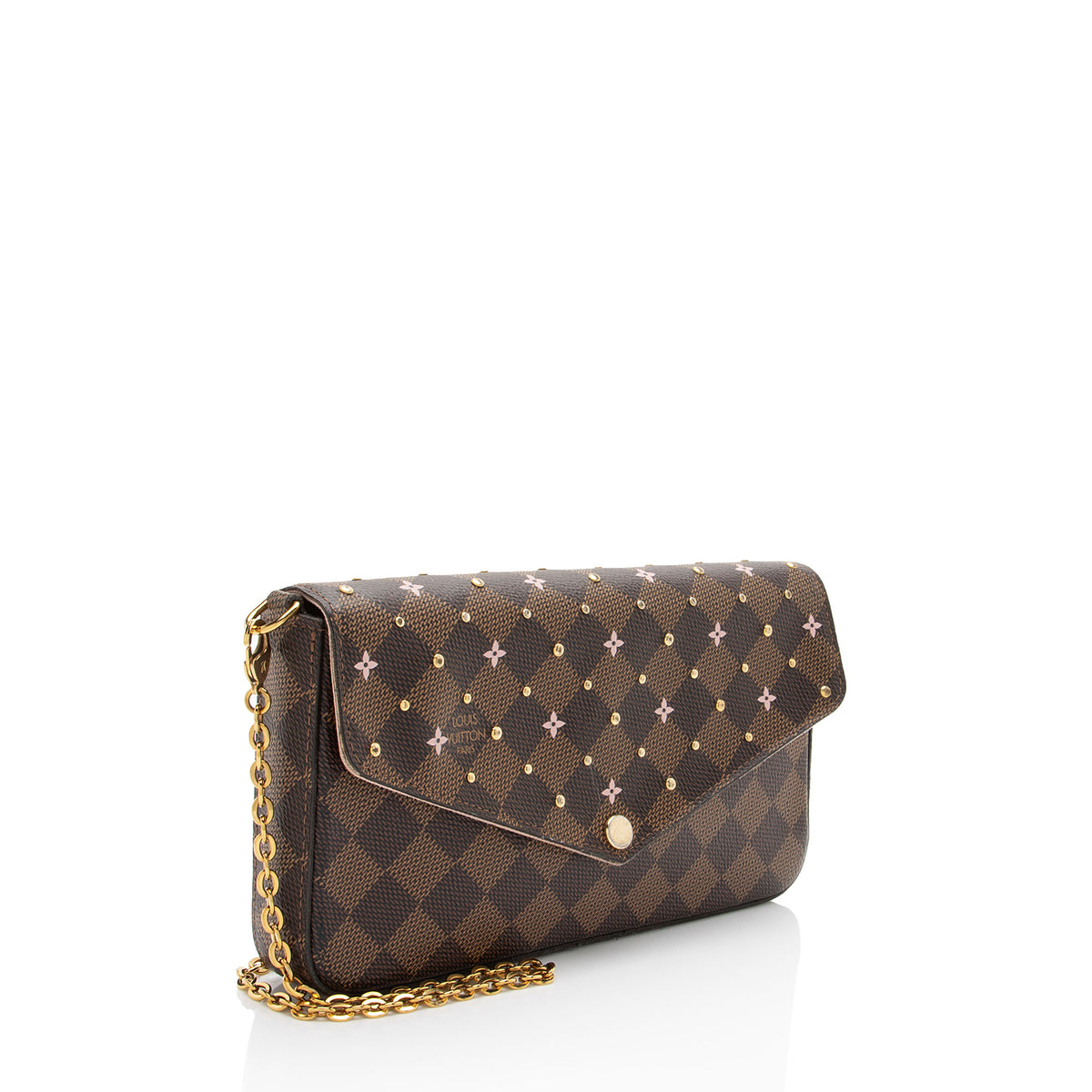 Louis Vuitton Damier Ebene Studded Felicie Pochette