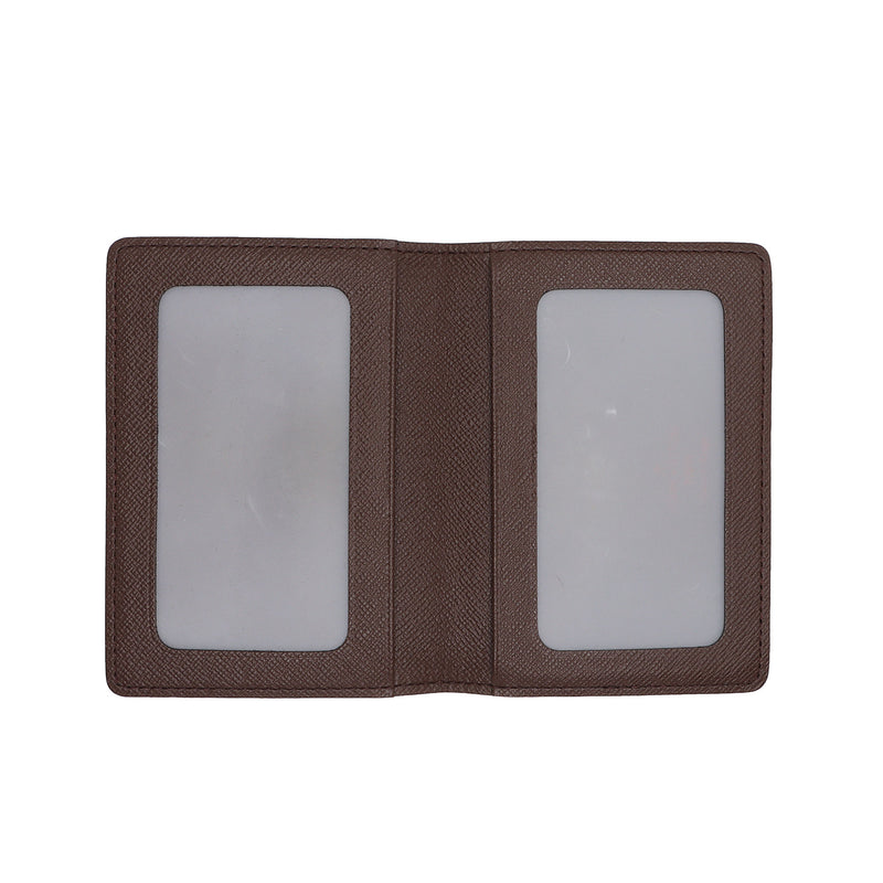 Louis Vuitton Damier Ebene Two Card Holder Wallet (SHF-Fox7xD)