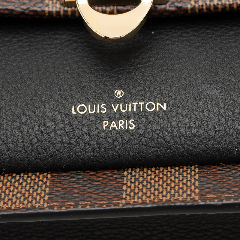 Louis Vuitton Damier Ebene Vavin Chain Wallet (SHF-0jS0VB)