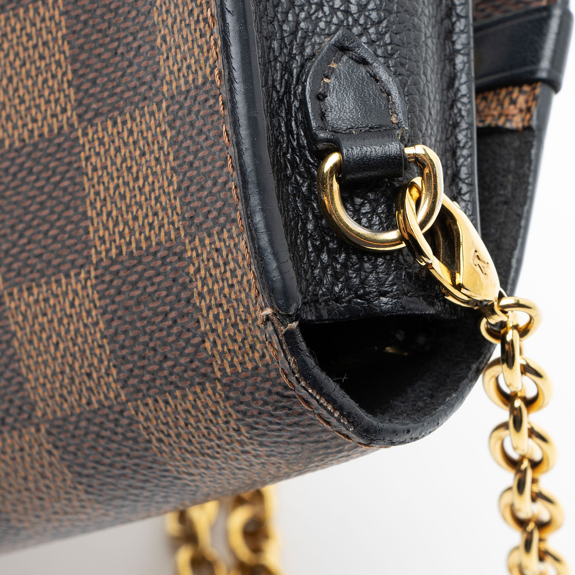 Louis Vuitton Damier Ebene Vavin Chain Wallet