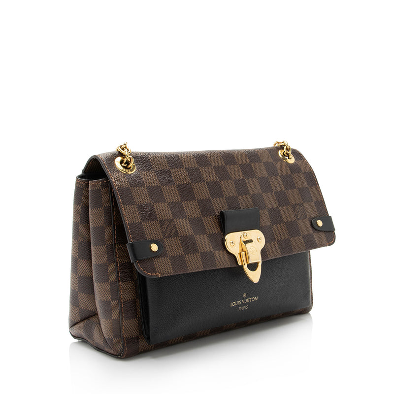 Louis Vuitton Damier Ebene Vavin PM Shoulder Bag (SHF-6vFamC)