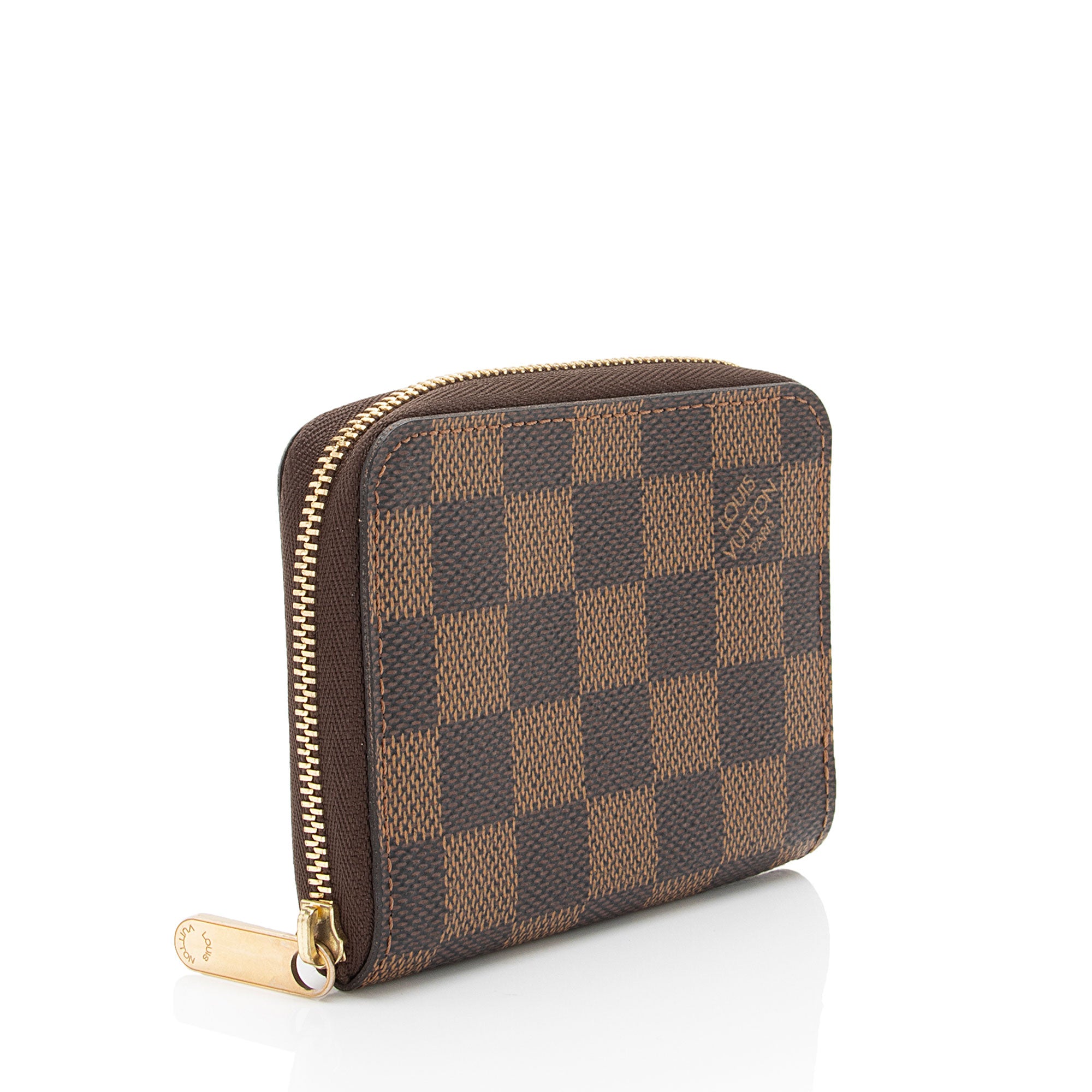 Louis Vuitton Damier Ebene Zippy Coin Wallet (SHF-7qEz7v)