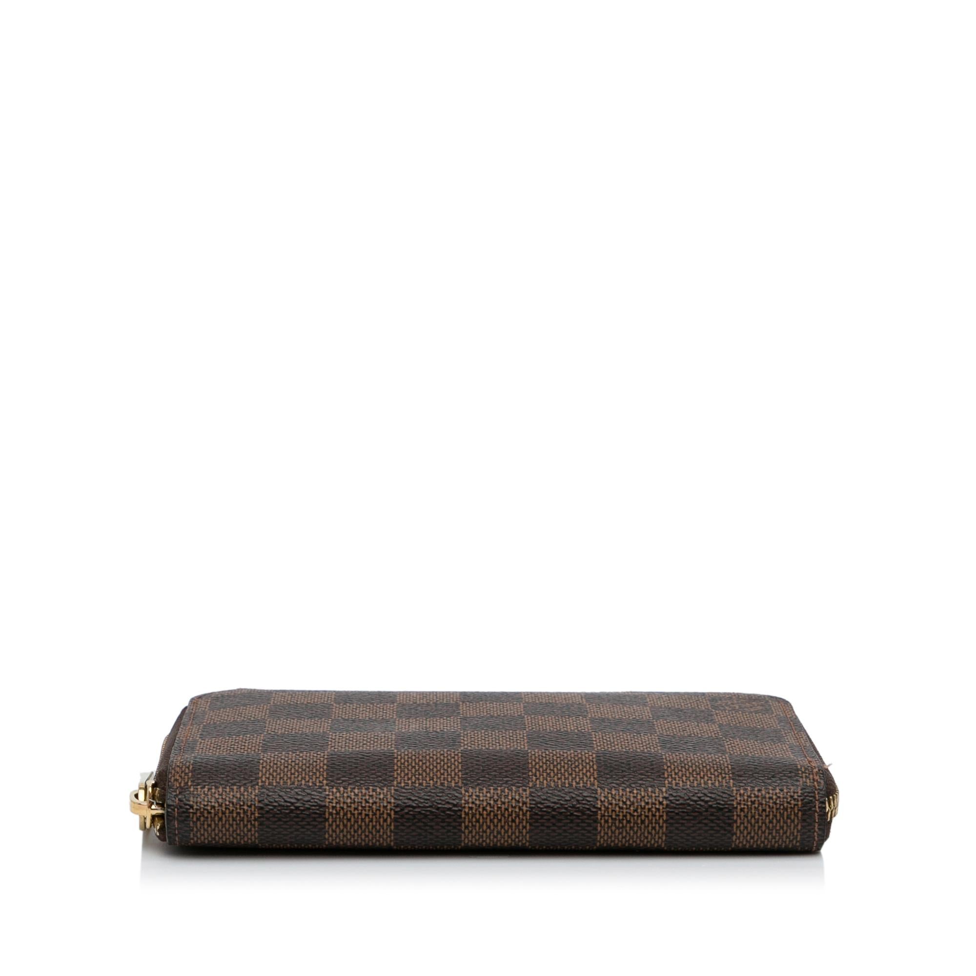 Louis Vuitton Damier Ebene Zippy Compact Wallet (SHG-f13WBs)