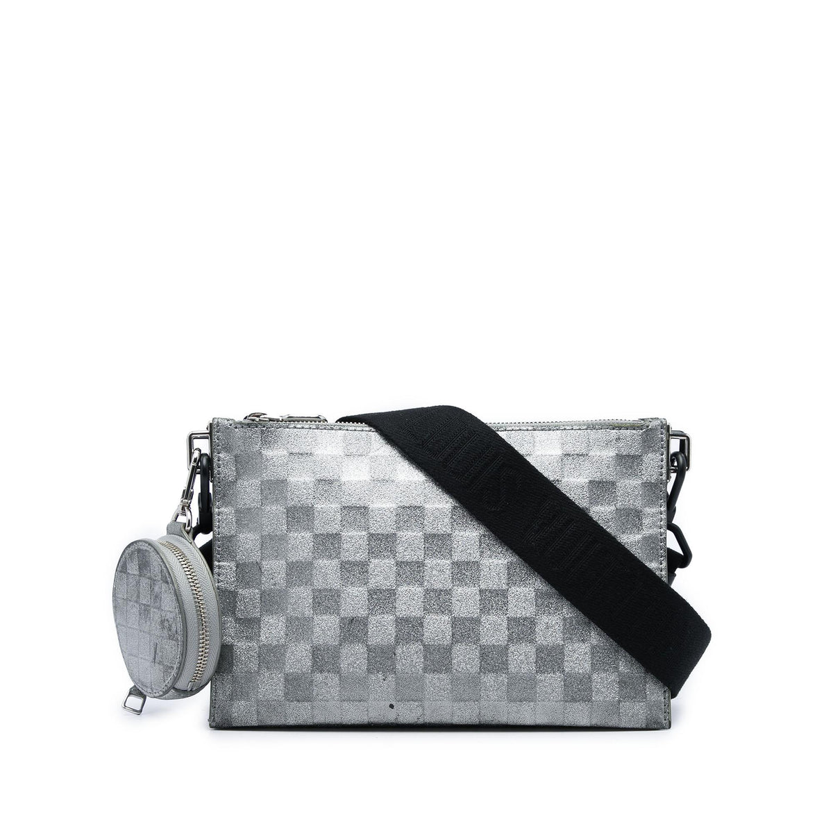 Louis Vuitton Damier Glitter Taurillon In The Loop Trio Pouch