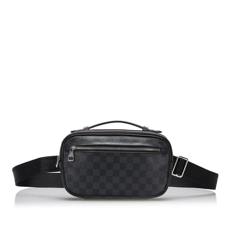 Louis Vuitton Damier Graphite Ambler Waist Bag Bumbag Men