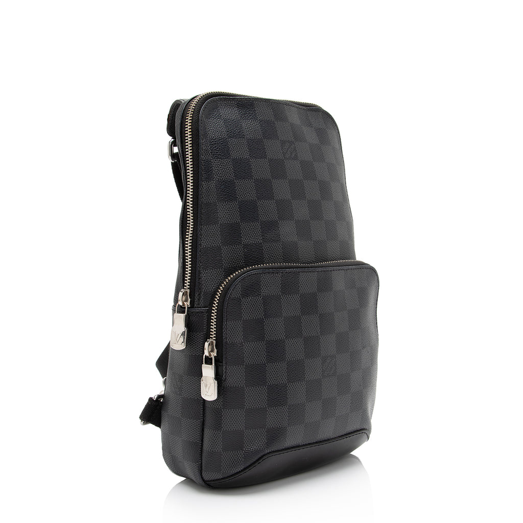 LOUIS VUITTON DAMIER GRAPHITE AVENUE SLING CROSSBODY BACKPACK