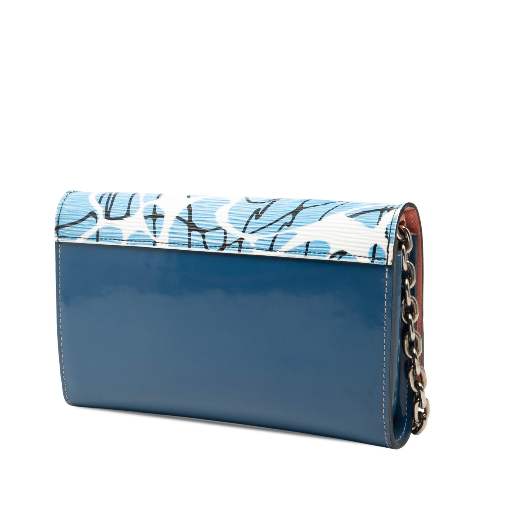 Louis Vuitton Epi Aqua Twist Wallet on Chain