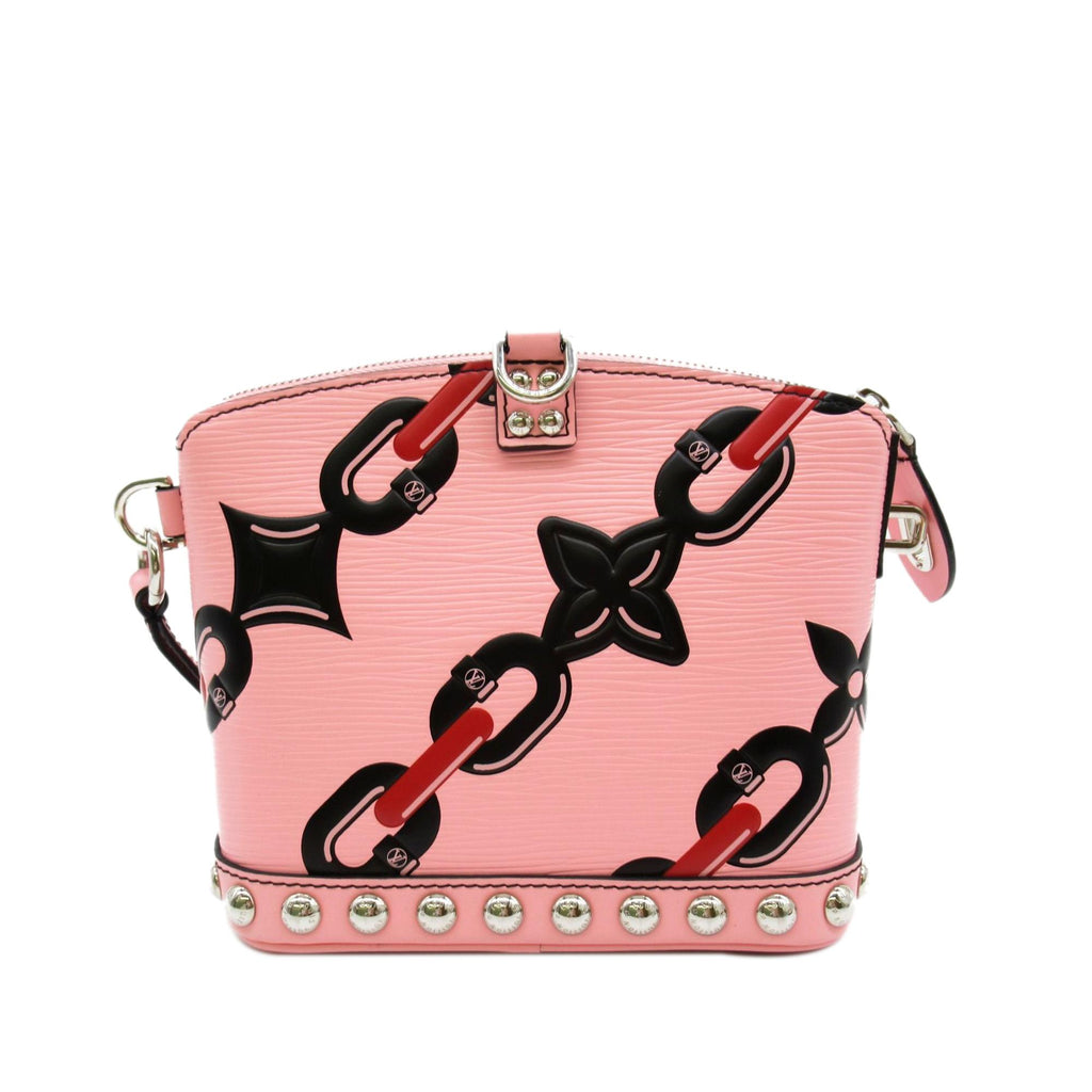 Louis Vuitton Pink Chain Flower Epi Leather Twist Wallet on Chain
