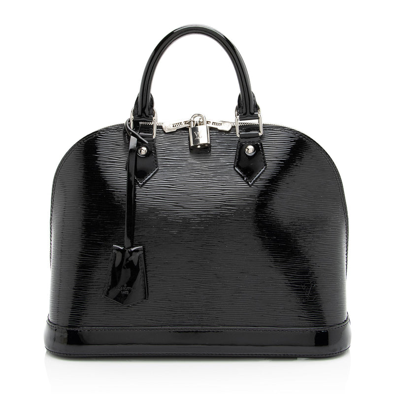 LOUIS VUITTON Black Electric Epi Leather Louise PM Bag