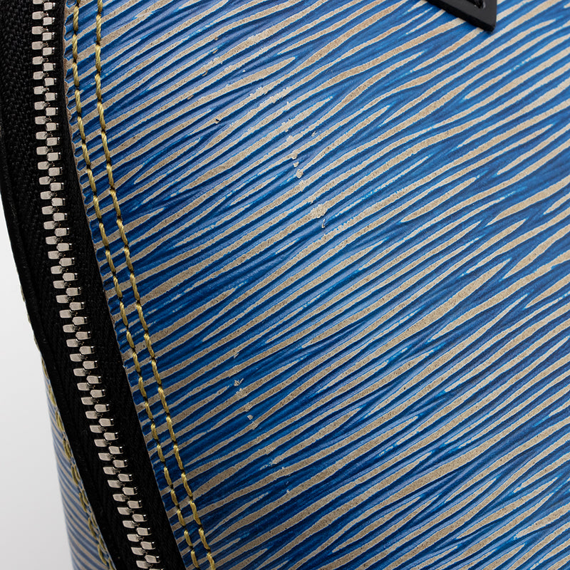Louis Vuitton Epi Leather Denim Alma BB Satchel (SHF-22105)