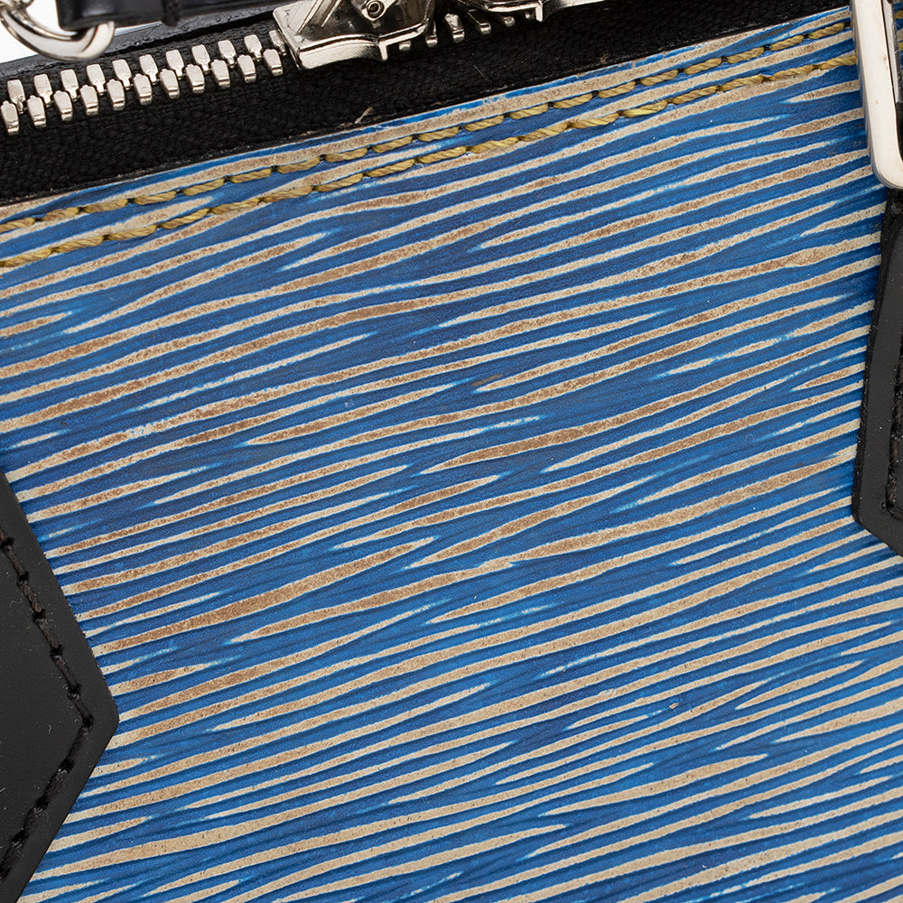 Louis Vuitton Epi Leather Denim Alma BB Satchel (SHF-22105)