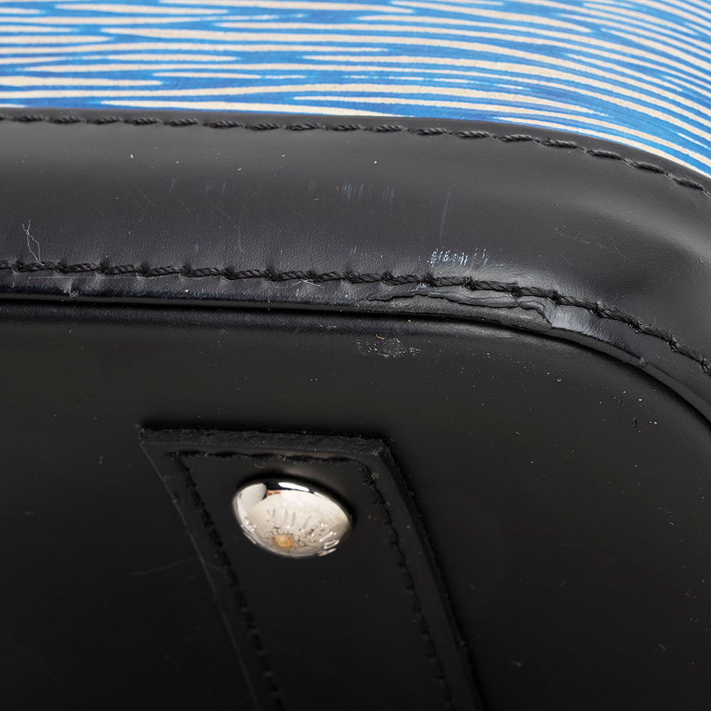 Louis Vuitton Epi Leather Denim Alma BB Satchel (SHF-22105)