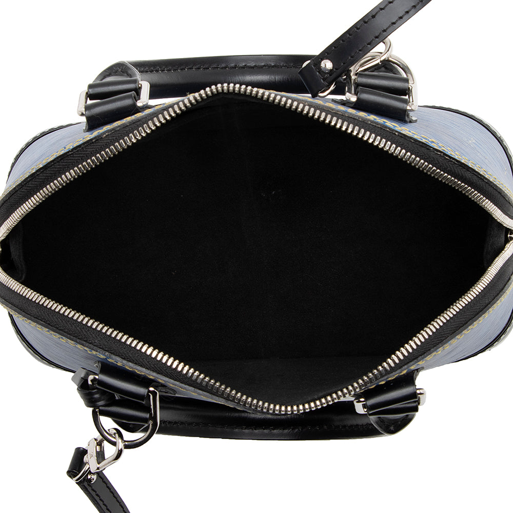 Louis Vuitton Epi Leather Denim Alma BB Satchel (SHF-22105)