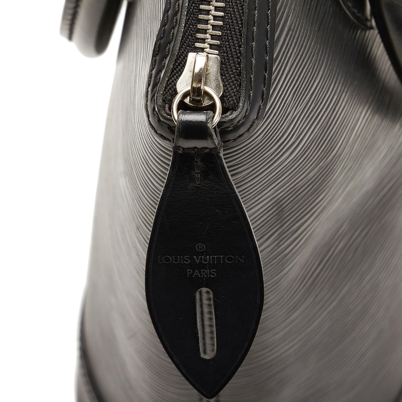 Lockit vertical leather handbag Louis Vuitton Silver in Leather