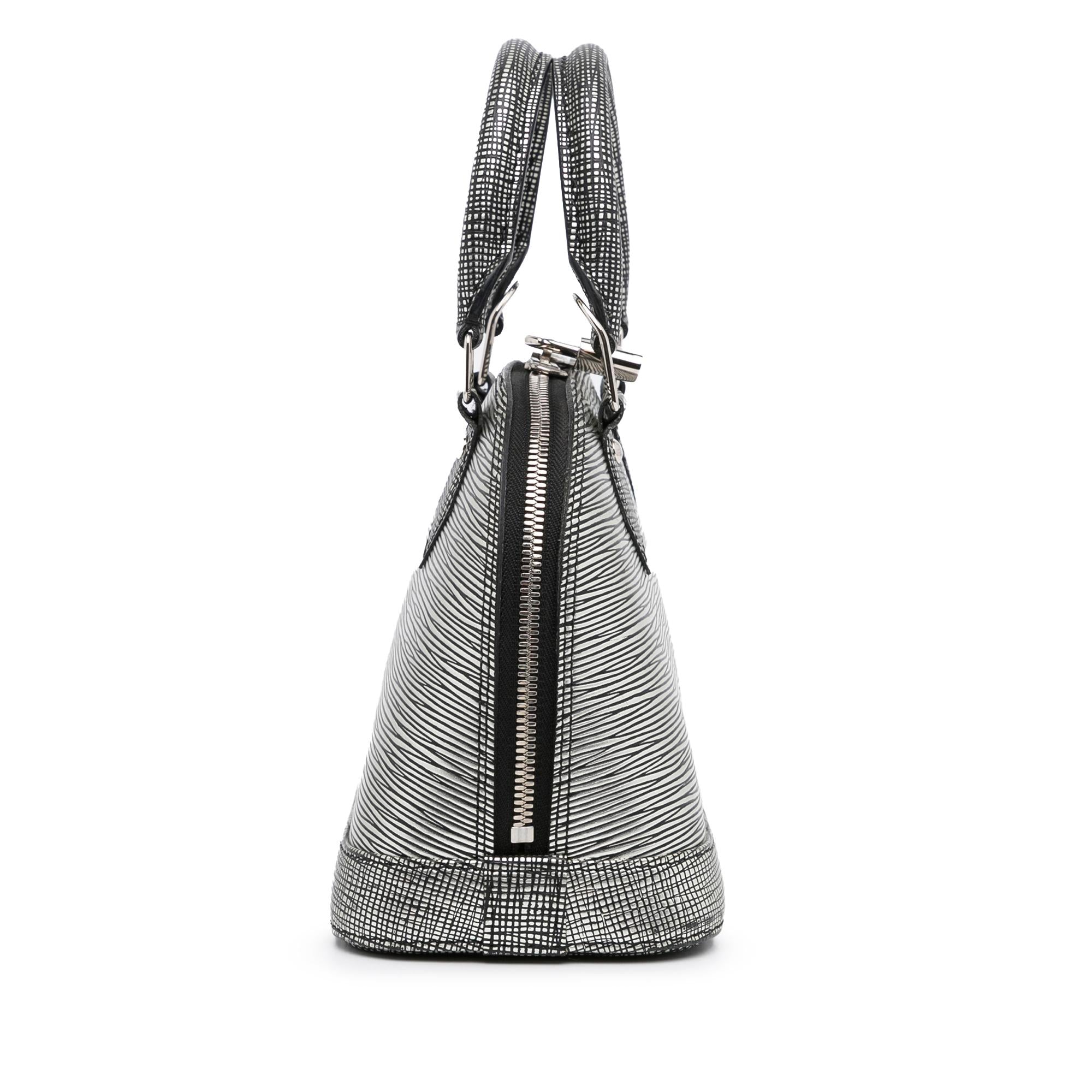 Louis Vuitton Epi Platine Alma BB (SHG-Pg152e)