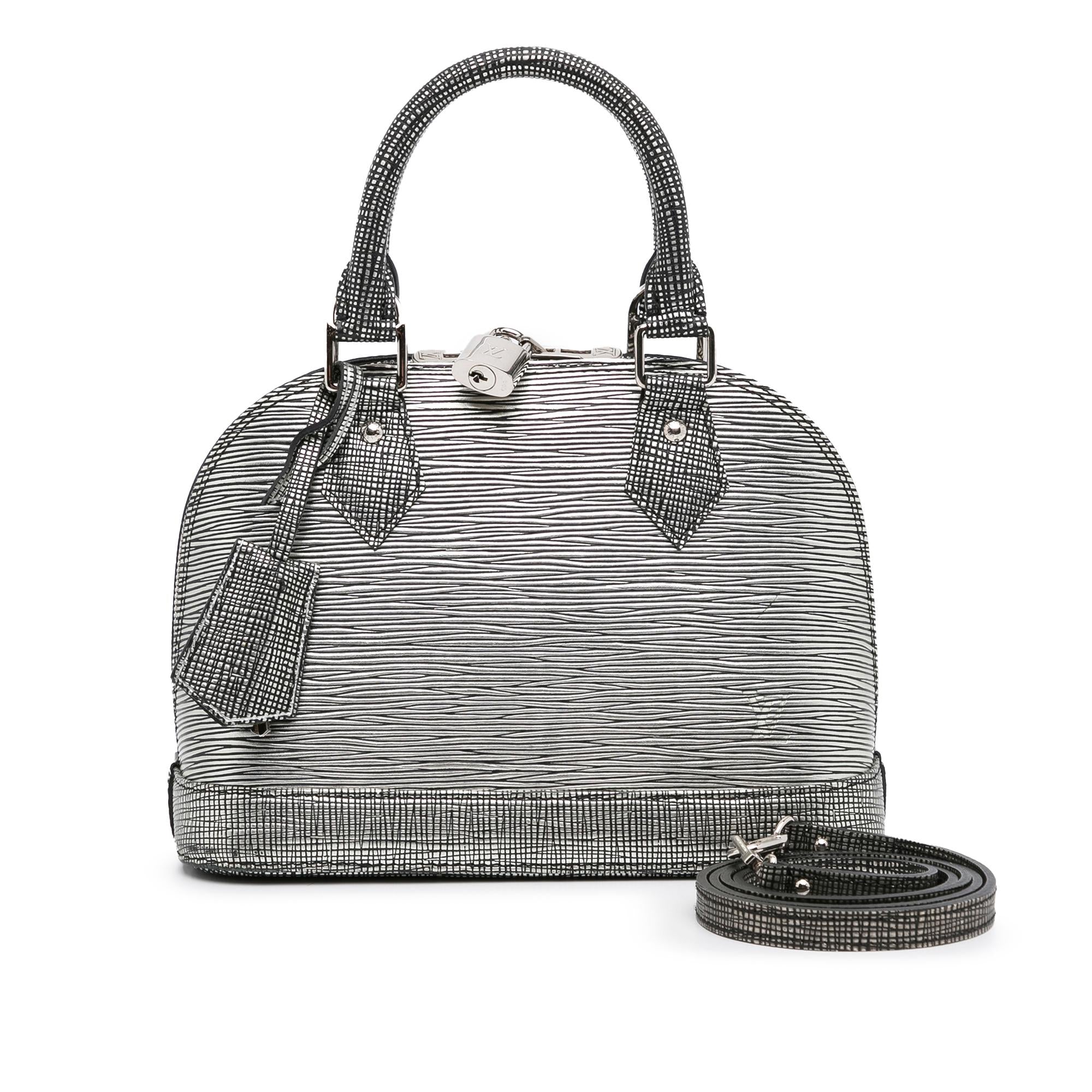 Louis Vuitton Epi Platine Alma BB (SHG-Pg152e)