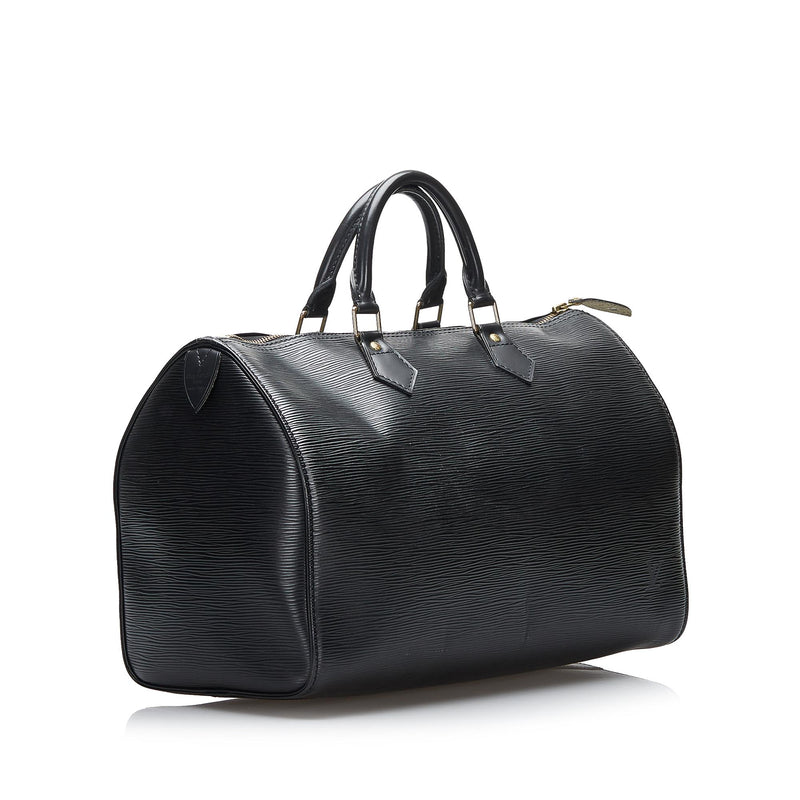 Louis Vuitton Speedy Handbag Epi Leather 35 Black