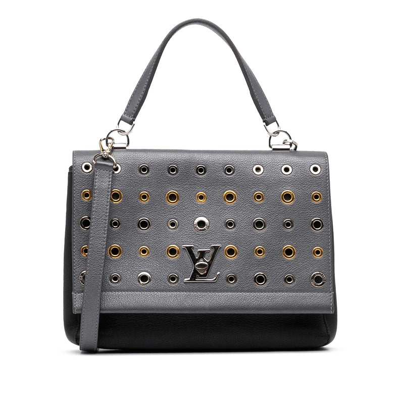 Louis Vuitton Black Leather LockMe II Bag