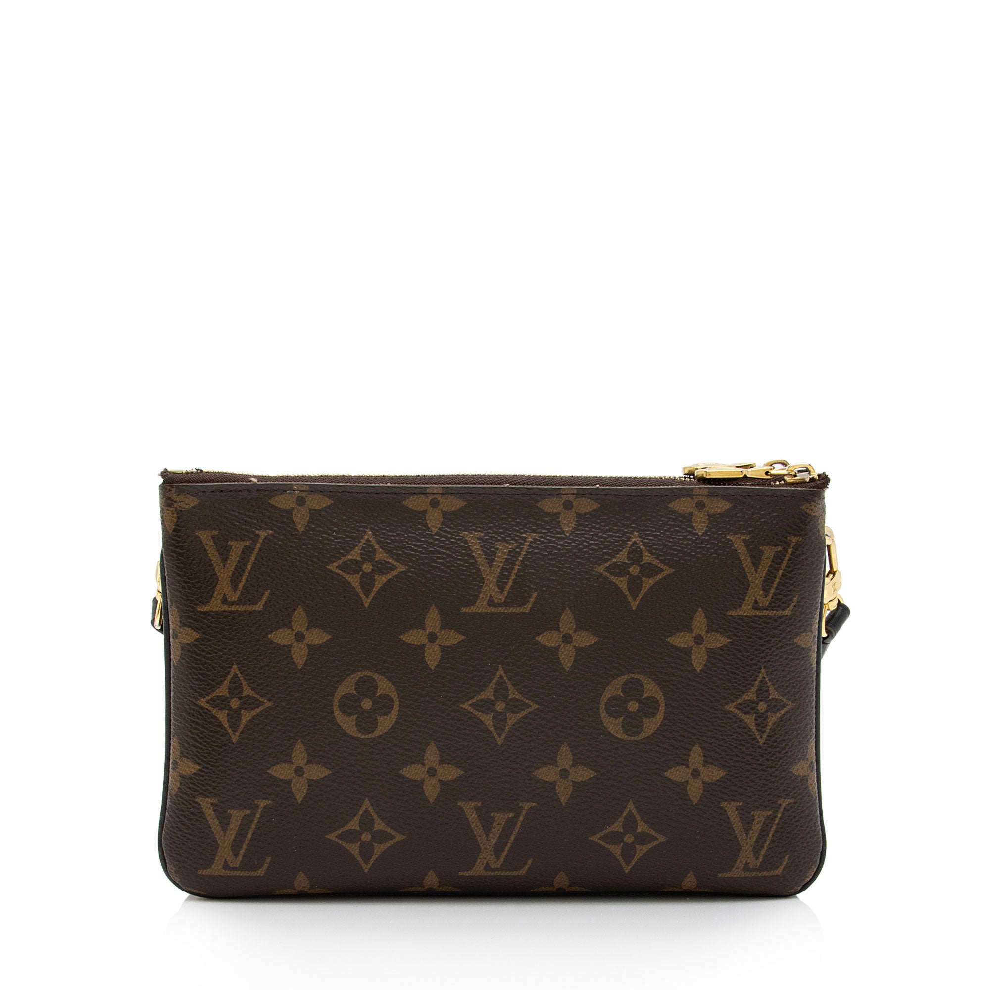 Louis Vuitton Giant Monogram Canvas Double Zip Pochette (SHF-gxhVVJ)