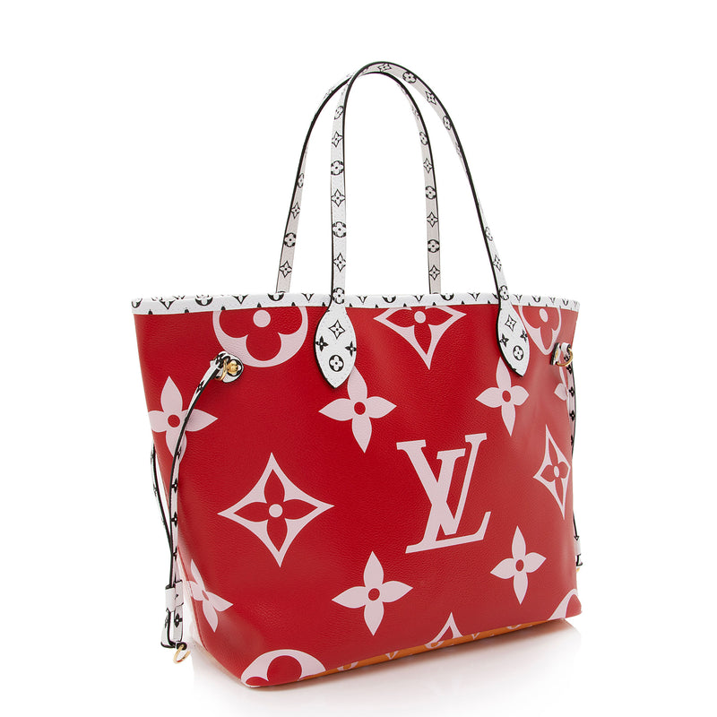 Louis Vuitton - Authenticated Neverfull Handbag - Cloth Red for Women, Never Worn