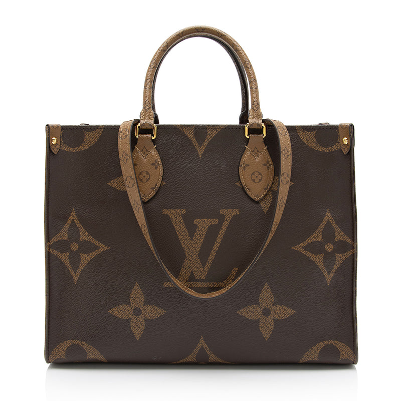 Louis Vuitton Giant Monogram Canvas Onthego MM Tote (SHF-zMPhIY)
