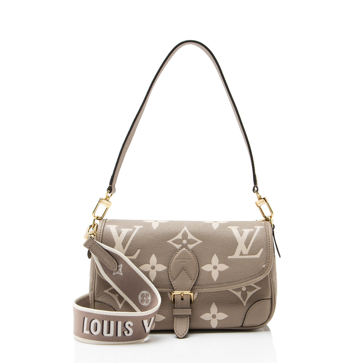 Louis Vuitton Giant Monogram Empreinte Bicolor Diane Shoulder Bag