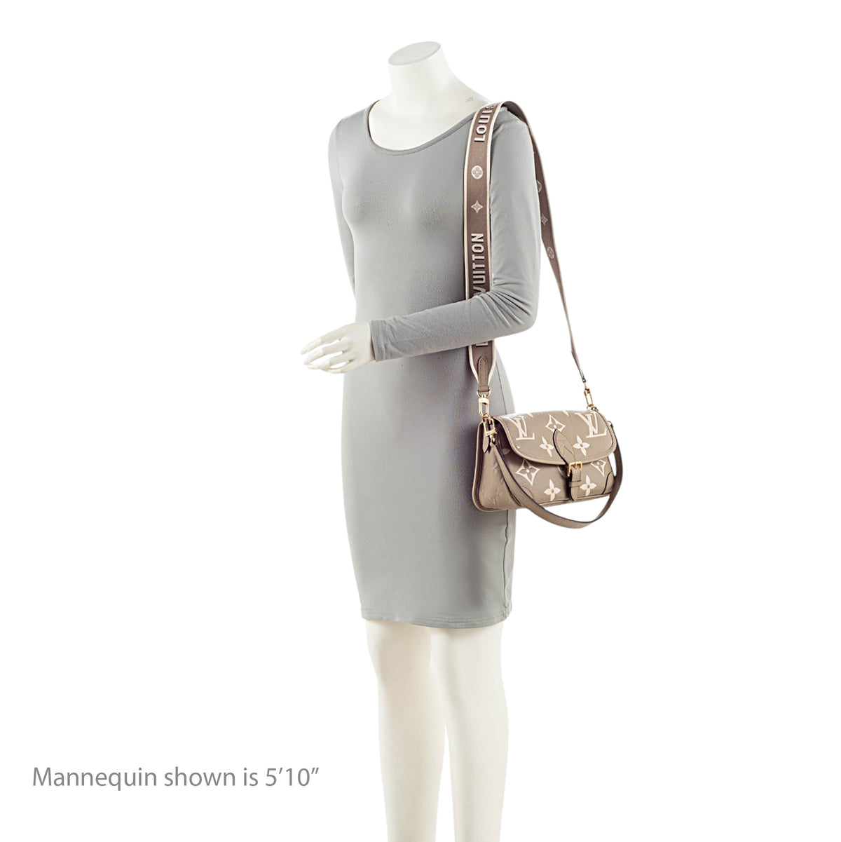 Louis Vuitton Giant Monogram Empreinte Bicolor Diane Shoulder Bag