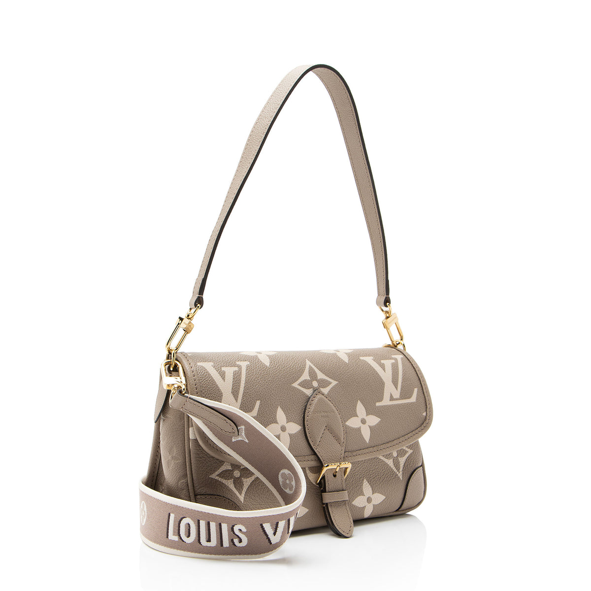 Louis Vuitton Giant Monogram Empreinte Bicolor Diane Shoulder Bag