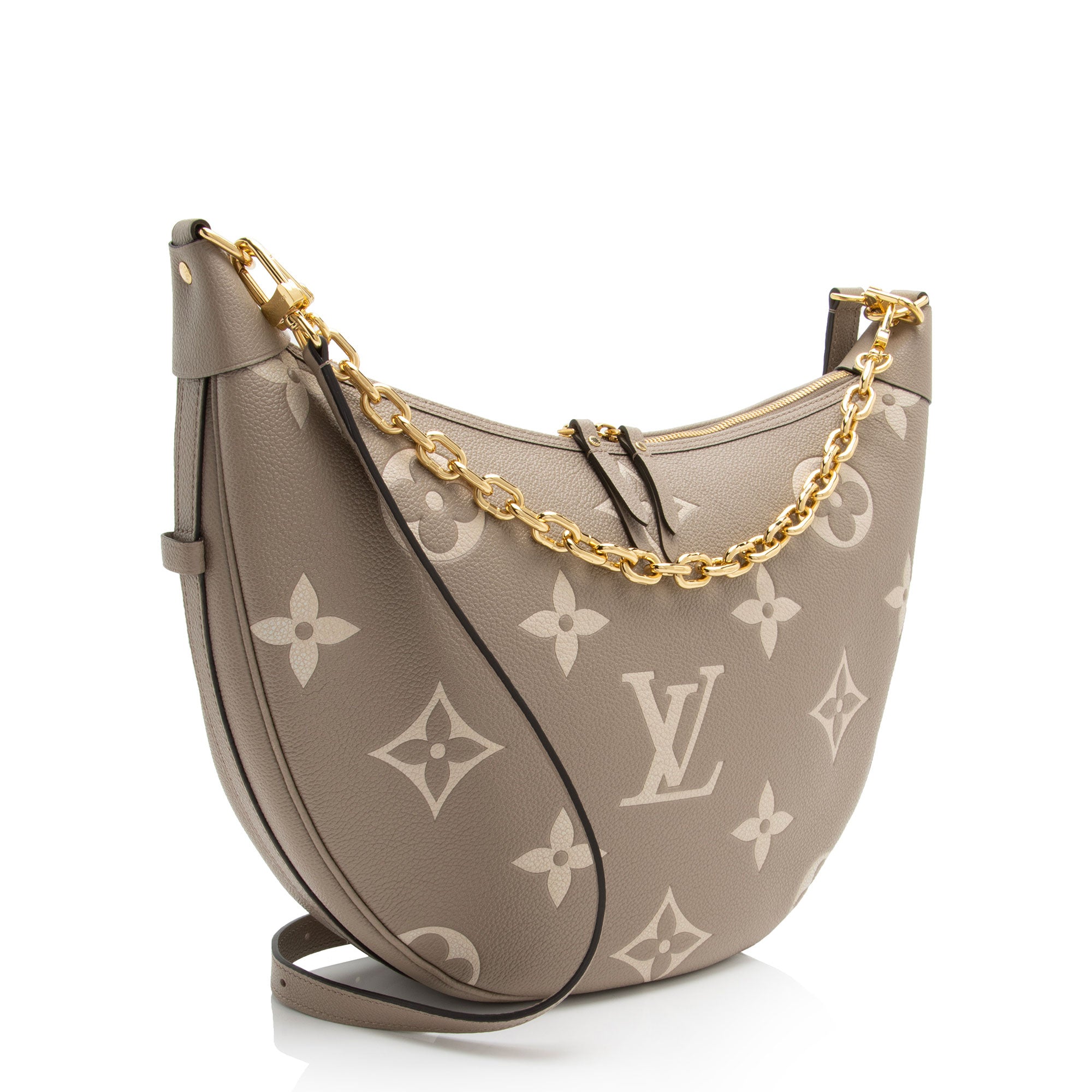 Louis Vuitton Giant Monogram Empreinte Canvas Loop Hobo (SHF-sV2LUu)