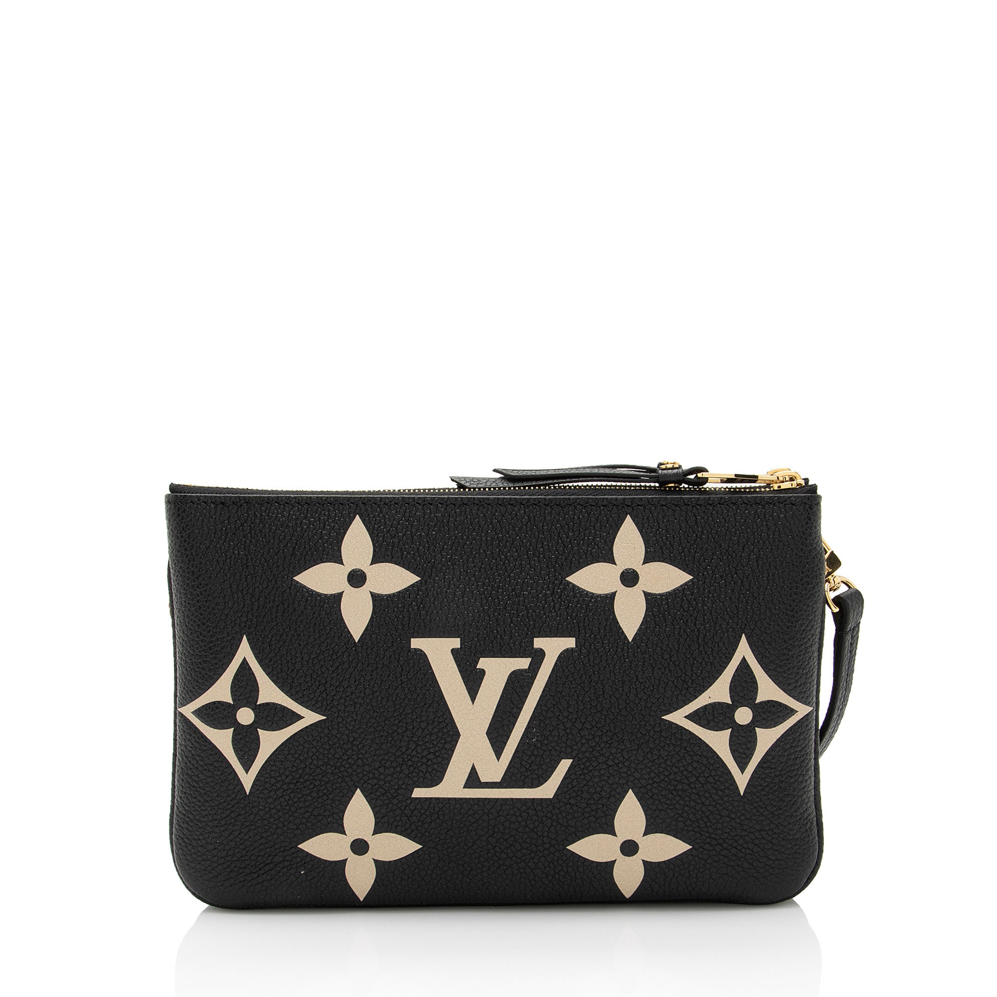 Louis Vuitton Giant Monogram Empreinte Double Zip Pochette (SHF-v92Poz)