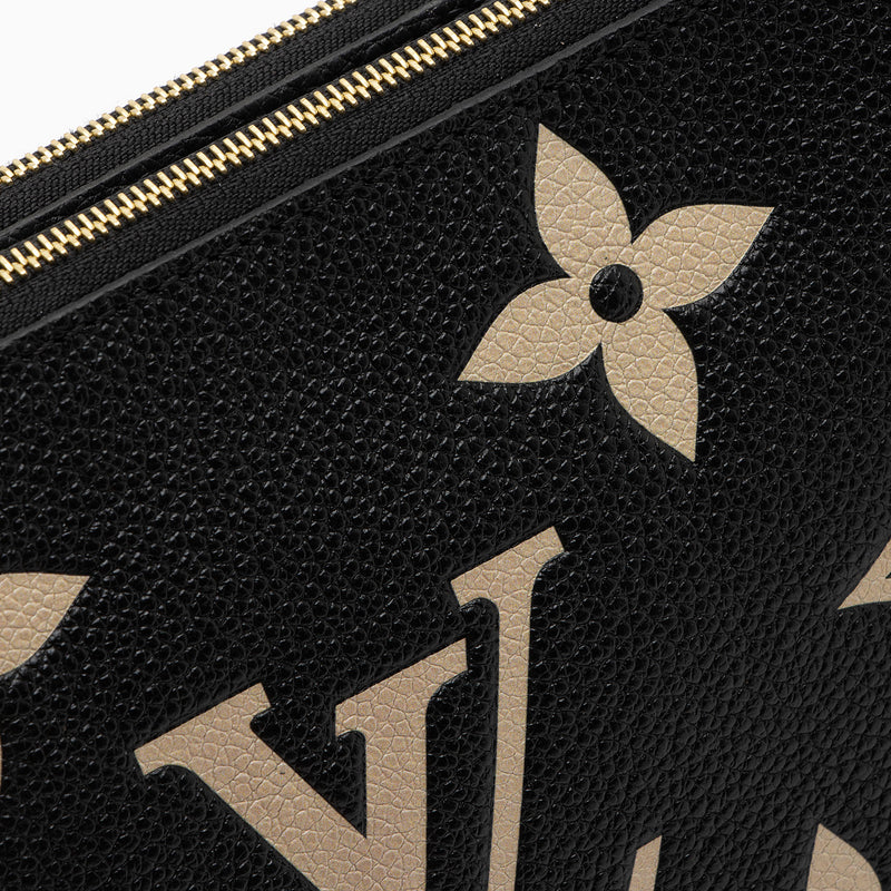 Louis Vuitton Giant Monogram Empreinte Double Zip Pochette (SHF-v92Poz)