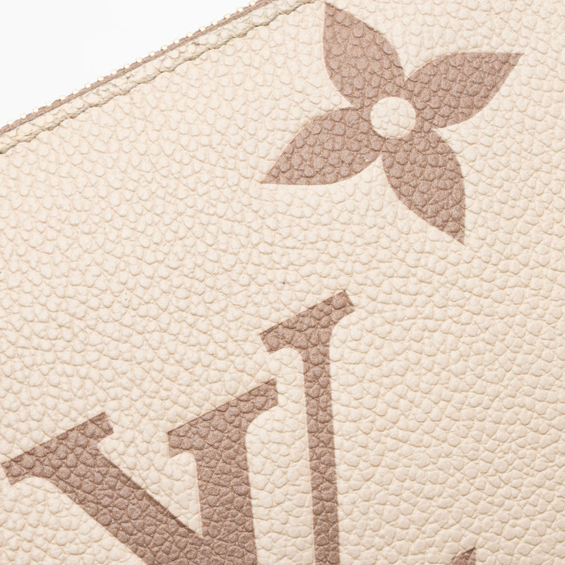 Louis Vuitton Giant Monogram Empreinte Double Zip Pochette (SHF-tJwkDt)